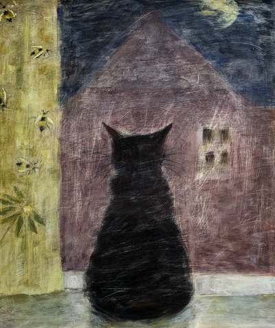 Taking in the View 
oil on board 55 x 50
£590