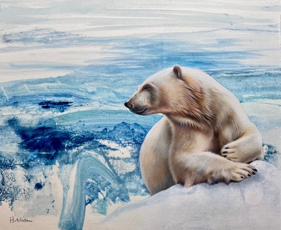 Susan Hutchison
Arctic Explorer
Oil on Prepared Paper 18 x 21 cms 
£495
SOLD
