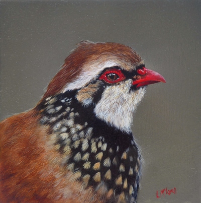 Partridge in the Gloaming
Oil on panel 15 x 15 cms
£395