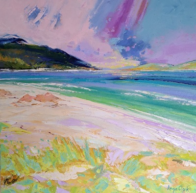 Angus Clark
Silver Sands of Morar
oil on canvas 60 x 60 cm
£1100