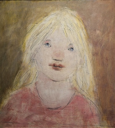 Joyce Gunn Cairns MBE
Pretty Girl 
oil on board 20 x 18 cm
SOLD