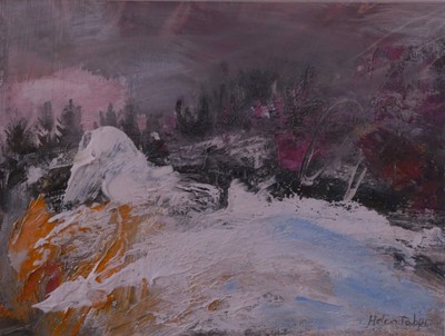 Helen Tabor
Winter Hillside 
oil on paper 17 x 22 cm
£395 (unframed)
