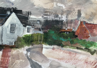 The Brownie Garden
acrylic and mixed media  19 x 29 cms
£325