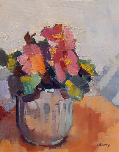Geraldine Durning
Pink Flowers
Oil on canvas  25 x 20 cms
£390
SOLD