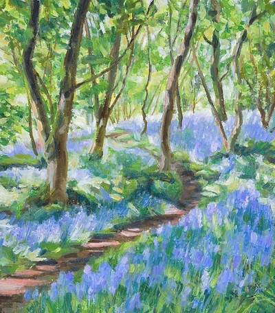 Katherine Cowtan
Inchahome Bluebells 3
Oil on board  36 x 31 cms
£375
