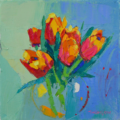 Marion Thomson
Little Tulips
oil on board 20 x 20 cm	
SOLD