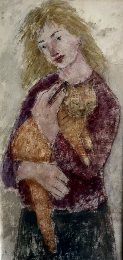 Joyce Gunn Cairns
Darling Boy
Oil on board  64 x 36 cms
£750