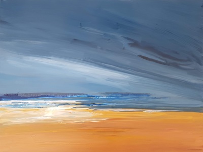 Naomi Rae
Late Autumn Shore, Isle of Arran
Indian ink on board 46 x 61 cms 
£1150