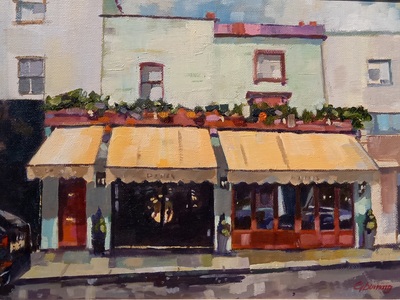 Geraldine Durning
Lunch at Daphne's
Oil on canvas  20 x 30 cms
£540