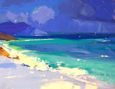 Marion Thomson
Sea Swell, Iona
oil on canvas  35 x 45 cms
£1150