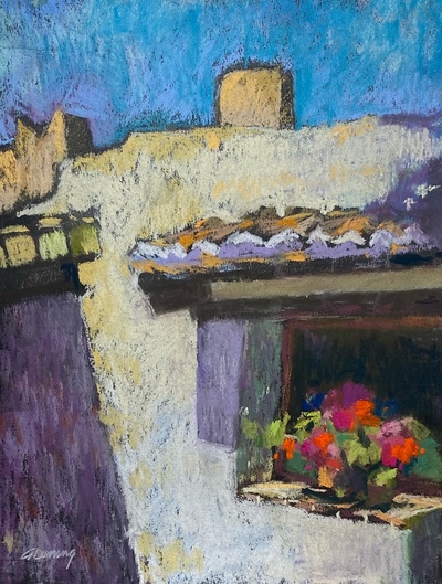 Geraldine Durning
Alpujarra Blooms 
pastel on paper 32 x 25 cm
£430
