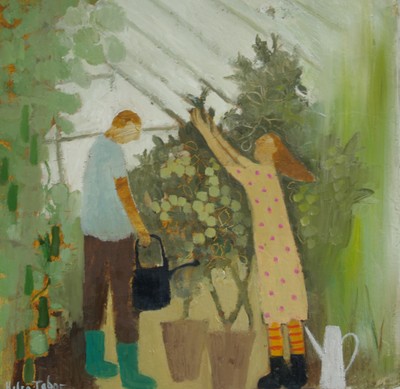 Tomatoes and Cucumbers 
Oil on board  38 x 38 cms
£950