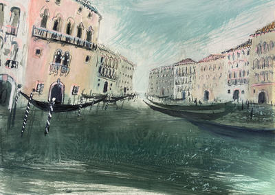 Jane Askey
Soft Light After the Rain, Venice
mixed media on paper 30 x 42 cm	
£695