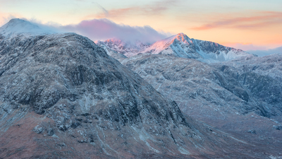 Bidean at Sunrise
Fotospeed Platinum Etching 
16 x 29 ins Edition 1/5
£575