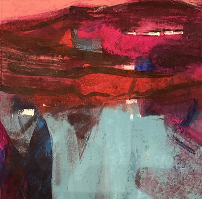 Caroline Bailey
Harlosh Crofts
Mixed media 18 x 18 cms
£300 (unframed)