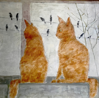 Cats' TV
oil on board 60 x 58 cm
SOLD