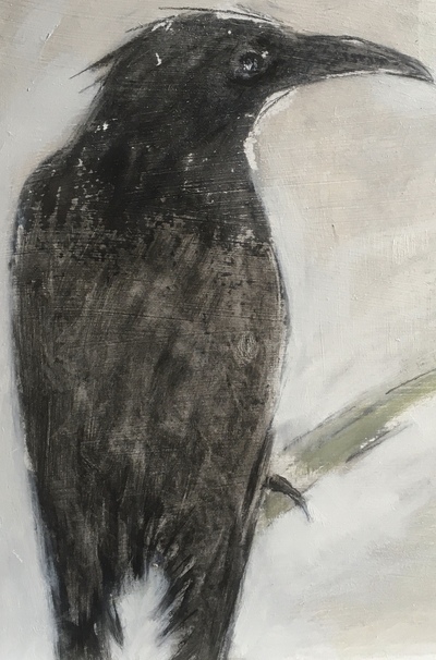 Joyce Gunn Cairns
My Friend and Neighbour 
Oil on board  29 x 21 cms
£345
