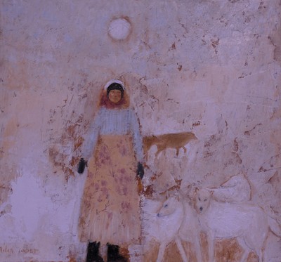 Out in the Snow
Oil on board  51 x 56 cms
£1650