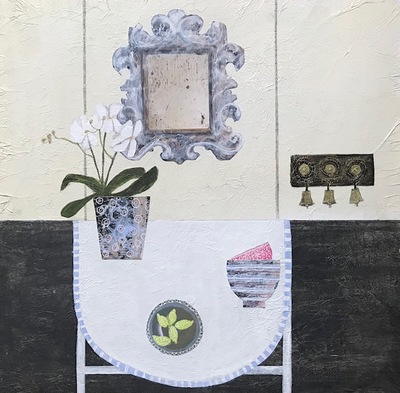 Sandra Moffat
Orchid with Lemons
Mixed media   48 x 48 cms
£900