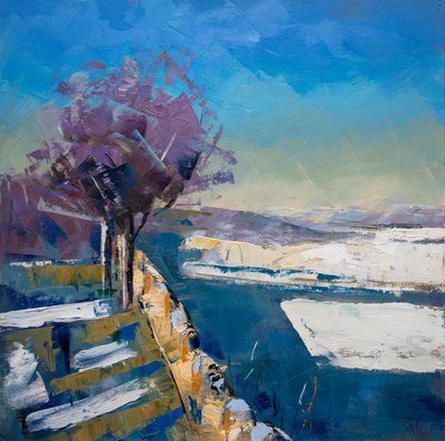 Fife Layby
oil on canvas  50 x 50 cm
£1350
