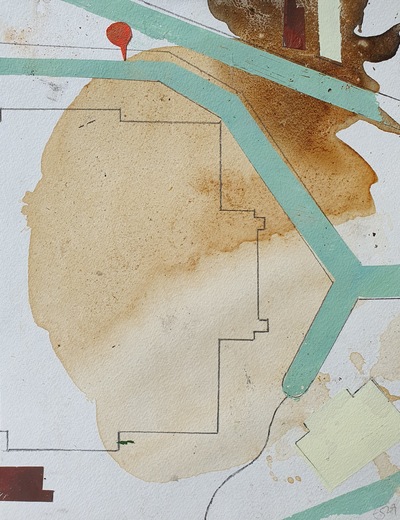 Tree Ink Location Map II
ash ink and acrylic on paper 24 x 18 cm
£350
SOLD