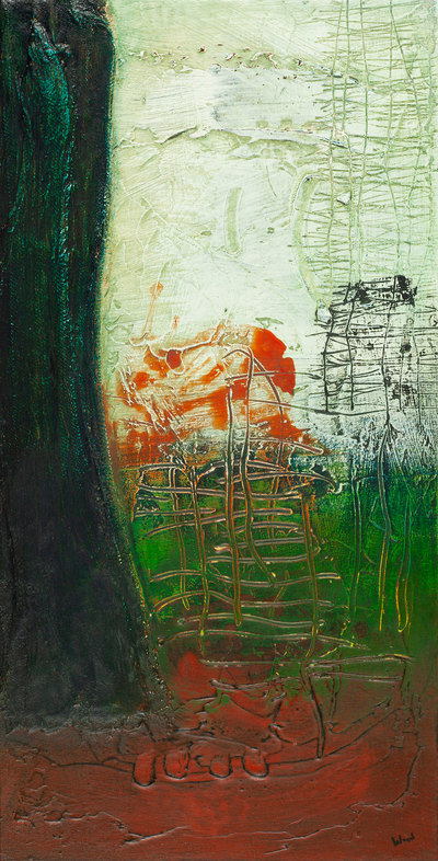 Christopher Wood RSW RGI
Light Breaks
acrylic mixed media on panel 61 x 30 cm
£2400
