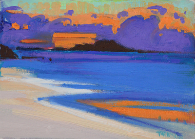 Marion Thomson
Summer Sunset, Iona
Oil on canvas  13  x 18 cms
£440