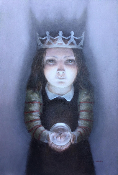Coming Events Cast Their Shadow
Oil on panel  30 x 20 cms
£1500