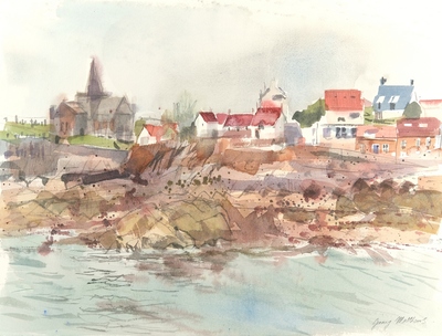 Jenny Matthews
St Monans, Evening
Watercolour  30 x 40 cms
£500 (unframed)