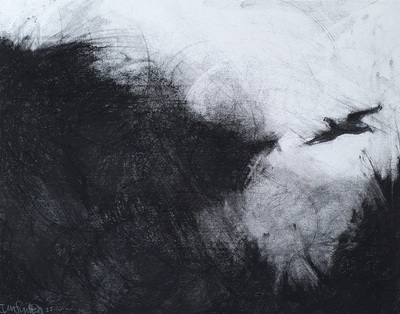 Lone Flight - South Uist
charcoal on paper  43 x 53 cm
£350
SOLD