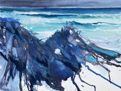 Cliff Beach, Lewis
mixed media 37 x 50 cm
£750 (unframed)