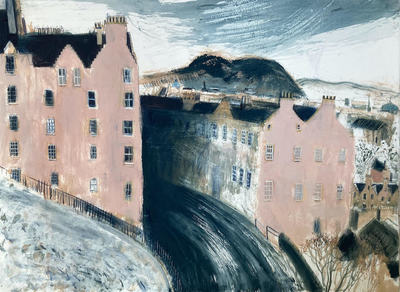 Across to Arthur's Seat, Edinburgh
mixed media on 660 gsm paper 56 x 76 cm
£1850  