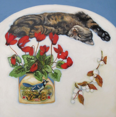 Lesley McLaren
Cyclamen and Snowberries
Oil on board  25 x 35 cms
SOLD