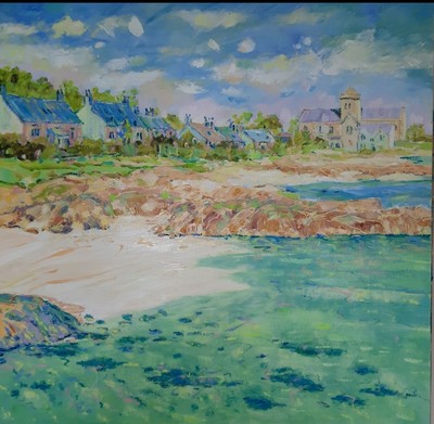 Angus Clark
St Ronan's Bay, Iona
Oil  60 x 60 cms
£500