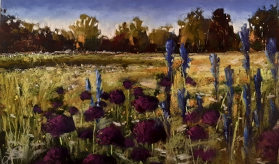 Tracy Butler
Allium Meadow
Pastel  32 x 54 cms
£350