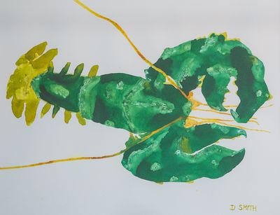 David Smith RSW
West Coast Lobster
Watercolour  38 x 50 cms
£1500