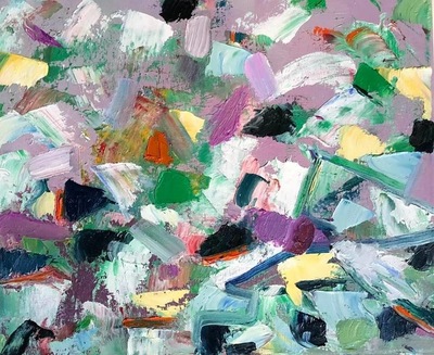 Frank Gallacher
Intermezzo
Oil of canvas  25 x 30 cms
£450
