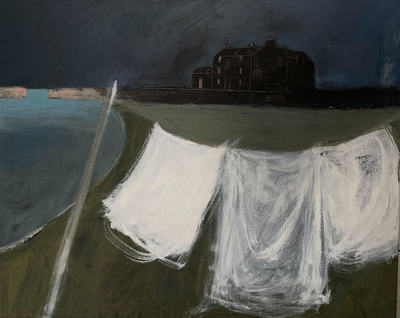 Washing at Dusk, Cellardyke
acrylic on linen 60 x 76 cm
£1850 