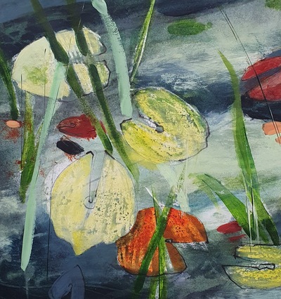 Erinclare Scrutton
Drowned Leaves Series
mixed media on paper 33 x 28 cm
£400
