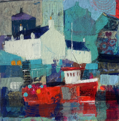 Nicole Stevenson
Wee Red Boat, McDuff
Mixed media  12 x 12 cms
£300
SOLD