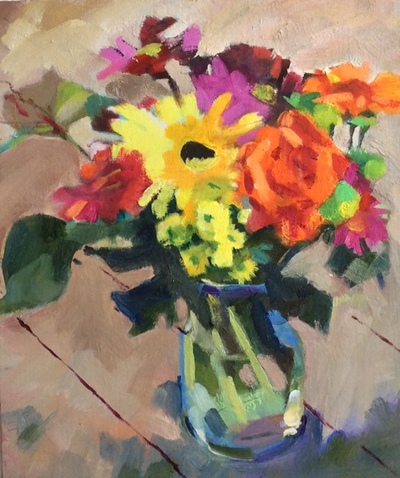Geraldine Durning
Be Happy!
Oil on board  30 x 25 cms
SOLD
