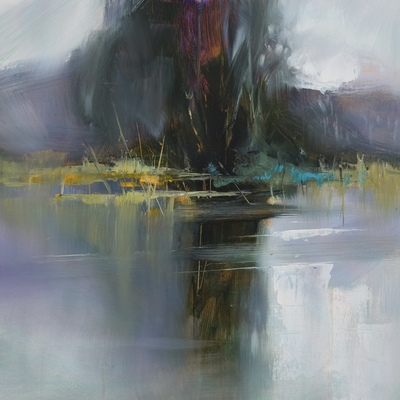 Al Bell
Dream Isle
oil on canvas panel 40 x 40 cm	
£430