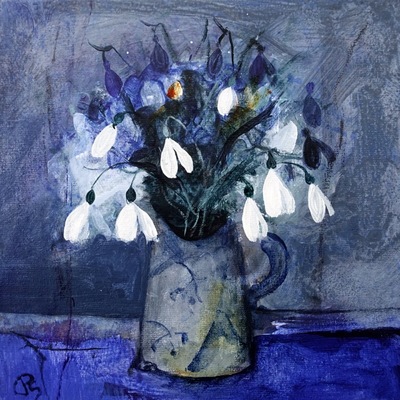 Patricia Sadler
Snowdrops in a Favourite Pottery Jug
Acrylic on canvas  20 x 20 cms
£475
SOLD
