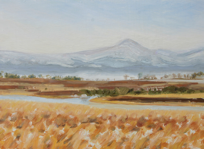 Katherine Cowtan
Ben Lomond, A Smattering of Snow 
Oil on board 19 x 27 cms 
£175 (mounted)