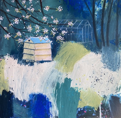 Blossom Beehive and Glasshouse
acrylic 26 x 27 cm
SOLD