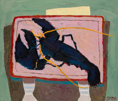 David Smith RSW
The Black Lobster
Oil on canvas  30 x 35 cms
£950
SOLD