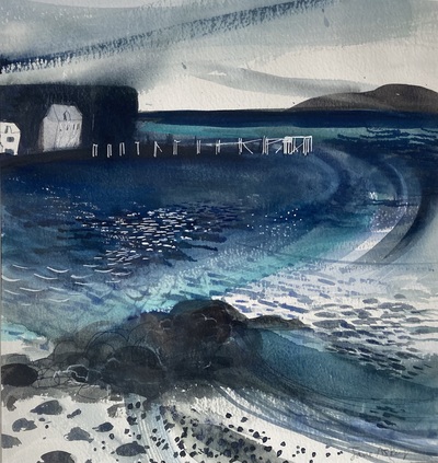 Jane Askey
Aberdour Pier, Sunlit
watercolour on paper 27 x 28 cm
£250 (unframed)