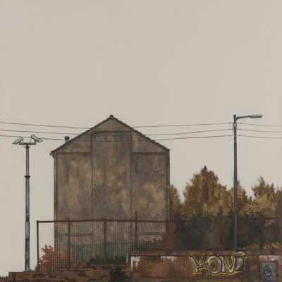 Rail Bridge wall
Oil on board
40 x 40 cms
£1400