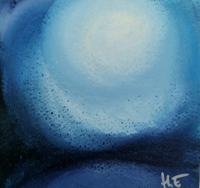 Helena Emmans
Flow of the Moon
Mixed media  16 x 15 cms
£70 (unframed)