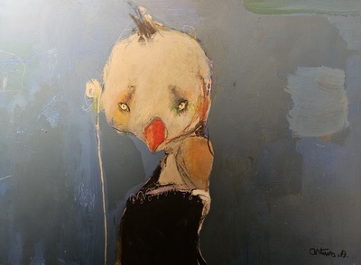 Sad Clown
acrylic on canvas  56 x 77 cm
£900